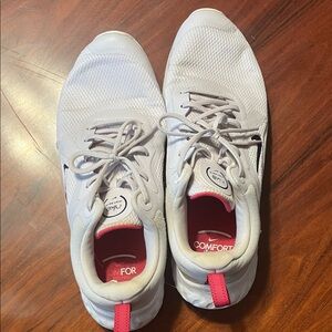 White and Pink Nikes